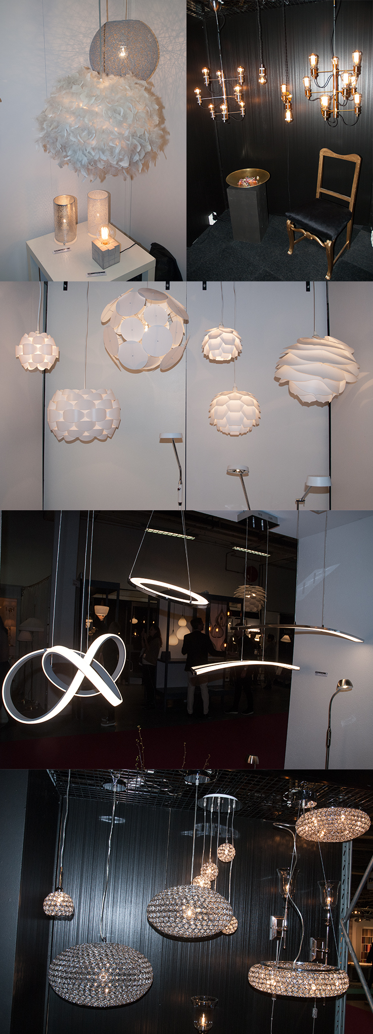 Aneta / Scan Lamps lampor på Norden Light and Furniture Fair Foto: Annika Rådlund